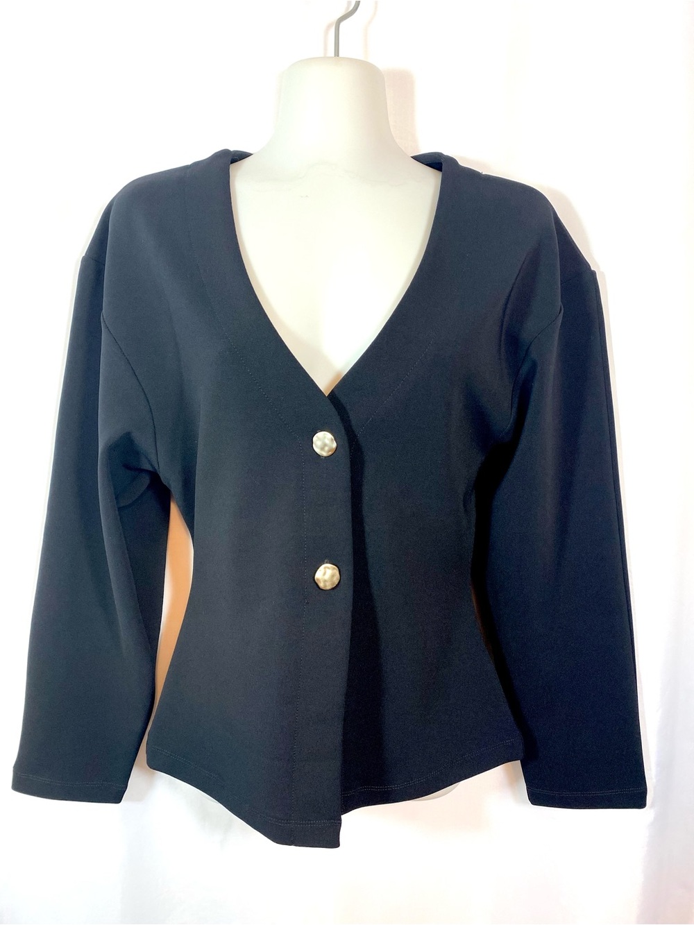 PRIMARK Black Structured Minimalist V Neck Jacket AW25 NWOT